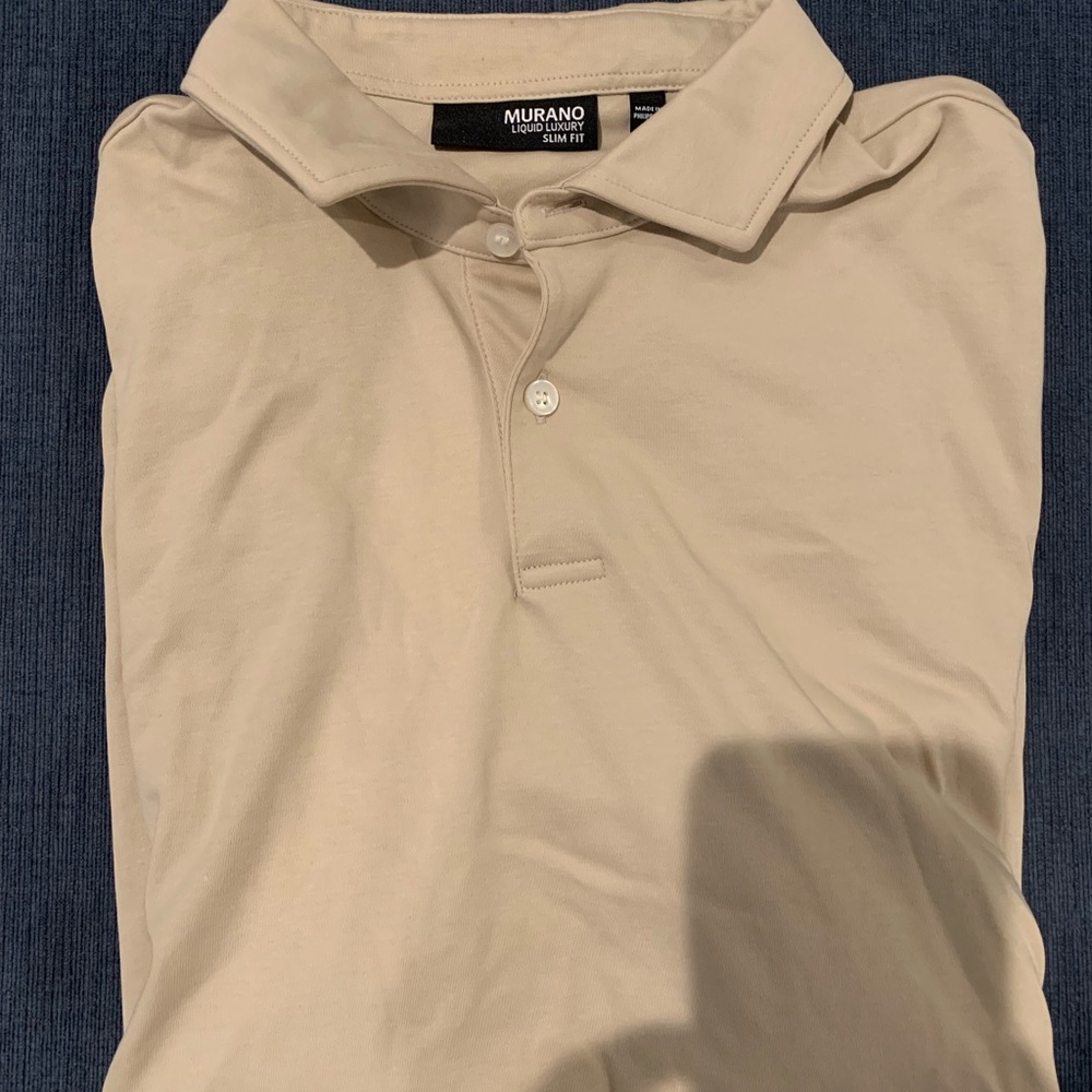 Murano Tan Polo-Shirt Classic Design Cotton Blend